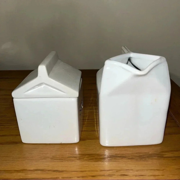 Cream and sugar ceramic set - Picture 3 of 5